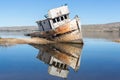 Shipwreck near Point Reyes National Seashore. Inverness, Point Reyes National Seashore, Marin County, California, USA