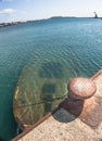 Shipwreck at the pier Royalty Free Stock Photo