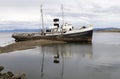 Shipwreck in the port of Ushuaia, Argentina