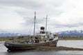 Shipwreck in the port of Ushuaia, Argentina