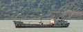 Shipwreck. Remains of old tanker in Panama Canal