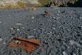 Shipwreck ruins at Djupalonssandur beach Royalty Free Stock Photo