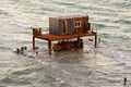 Shipwreck in Mahut Beach, Oman