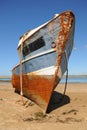 Shipwreck on the shore