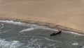Shipwreck on Skeleton Coast, Namibia Royalty Free Stock Photo