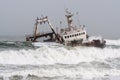 Shipwreck on the Skeleton Coast, Namibia Royalty Free Stock Photo