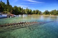 Shipwreck underwater in lake Huron, Tobermory Royalty Free Stock Photo