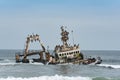 Shipwreck Zeila near Henties Bay on the Skeleton Coast of Namibia