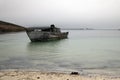 Shipwrecked boat in Coffin's Harbour Royalty Free Stock Photo