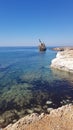 Shipwrecked cargo ship in Cyprus.