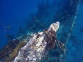 Shipwrecks in the sea Royalty Free Stock Photo