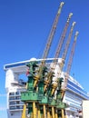 Shipyard cranes