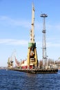 Shipyard Cranes Royalty Free Stock Photo