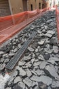 Shipyard rebuilding pavement