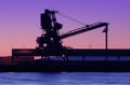 Shipyard silhouette Royalty Free Stock Photo