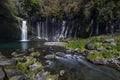 Shiraito Falls, a waterfall in Fujinomiya, Shizuoka Prefecture, near Mount Fuji, Japan Royalty Free Stock Photo