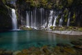 Shiraito Falls, a waterfall in Fujinomiya, Shizuoka Prefecture, near Mount Fuji, Japan Royalty Free Stock Photo