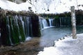 Shiraito Frozen Waterfall in Japan Royalty Free Stock Photo