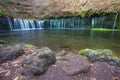 Shiraito Waterfall in autumn season Royalty Free Stock Photo