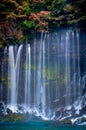 Shiraito waterfall in Autumn,Shizuoka, Japan Royalty Free Stock Photo