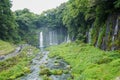 Shiraito waterfall near Mt. Fuji in Fujinomiya Prefecture, Royalty Free Stock Photo