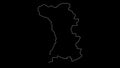 Shirak Armenia province map outline animation