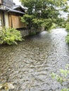 Shirakawa Canal in old Gion Royalty Free Stock Photo