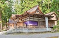 Shirakawa Hachiman Shrine in Ogimachi gassho style village, Japan