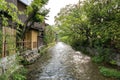 Shirakawa river canal, Gion.