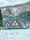 Shirakawa village house in Japan Royalty Free Stock Photo