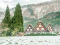 Shirakawa village house in Japan Royalty Free Stock Photo