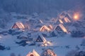 Shirakawago light-up Japan