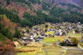 Shirakawago World Heritage Village in Colourful Autumn