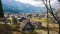 Shirakawako village travel in Japan Royalty Free Stock Photo