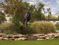 Shiras Moose by Jim Gilmore in front of LaFortune Park in Tulsa, Oklahoma.