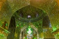 SHIRAZ, IRAN - JULY 8, 2019: Interior of Imamzadeh-ye Ali Ebn-e Hamze (Ali Ibn Hamza Mausoleum) in Shiraz, Ir Royalty Free Stock Photo