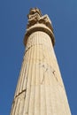 Ancient column at the ruins of Persepolis in Shiraz, Iran.