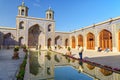 Nasir Ol-Molk mosque, also famous as Pink Mosque. Shiraz. Iran Royalty Free Stock Photo