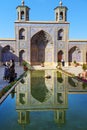 Nasir Ol-Molk mosque, also famous as Pink Mosque. Shiraz. Iran Royalty Free Stock Photo