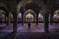 Shiraz, Iran - October 8, 2014: Nasir Al-Mulk Mosque in Shiraz, Iran, also known as Pink Mosque Royalty Free Stock Photo