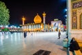 Shiraz, Iran 24th October 2017 Shah Cheragh, a funerary monument and mosque in Shiraz by night