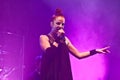 Shirley Manson from GARBAGE performs on stage on November 13, 2012 in Minsk, Belarus Royalty Free Stock Photo
