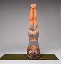 Shirshasana pose on head