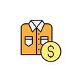 shirt, dollar, shopping line icon. Elements of black friday and sales icon. Premium quality graphic design icon. Can be used for Royalty Free Stock Photo