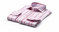 Red Check Dress Shirt With Pink Pattern - High-key Lighting Style Royalty Free Stock Photo