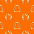 Shirt goalkeeper pattern vector orange