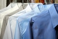 Shirt ironed in dry cleaner