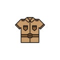 shirt. Jungle line icon. Element of jungle for mobile concept and web apps illustration. Thin line Royalty Free Stock Photo