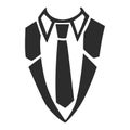 Shirt necktie icon, simple style Royalty Free Stock Photo