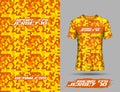 Sublimation printing honeycomb seamless design for jersey and tshirt sports team Royalty Free Stock Photo